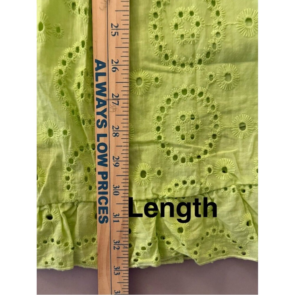 NWOT HYFVE Vibrant Green Eyelet Mini Dress - Picture 5 of 6